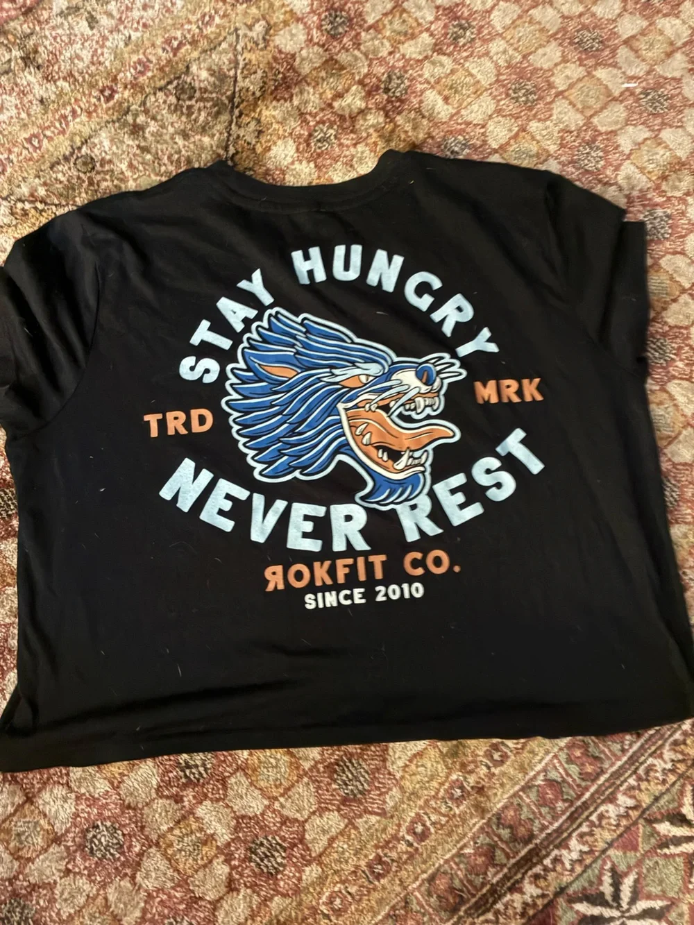 Lot of 2 cropped workout tees Born Primitive and Rokfit brands - Picture 3 of 6